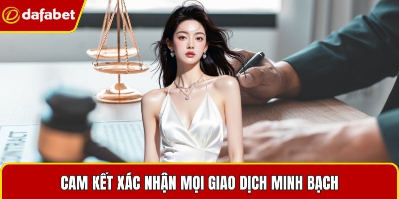 Cam kết xác nhận mọi giao dịch minh bạch