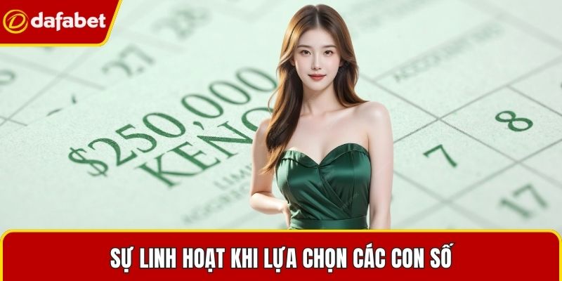 Sự linh hoạt khi lựa chọn các con số
